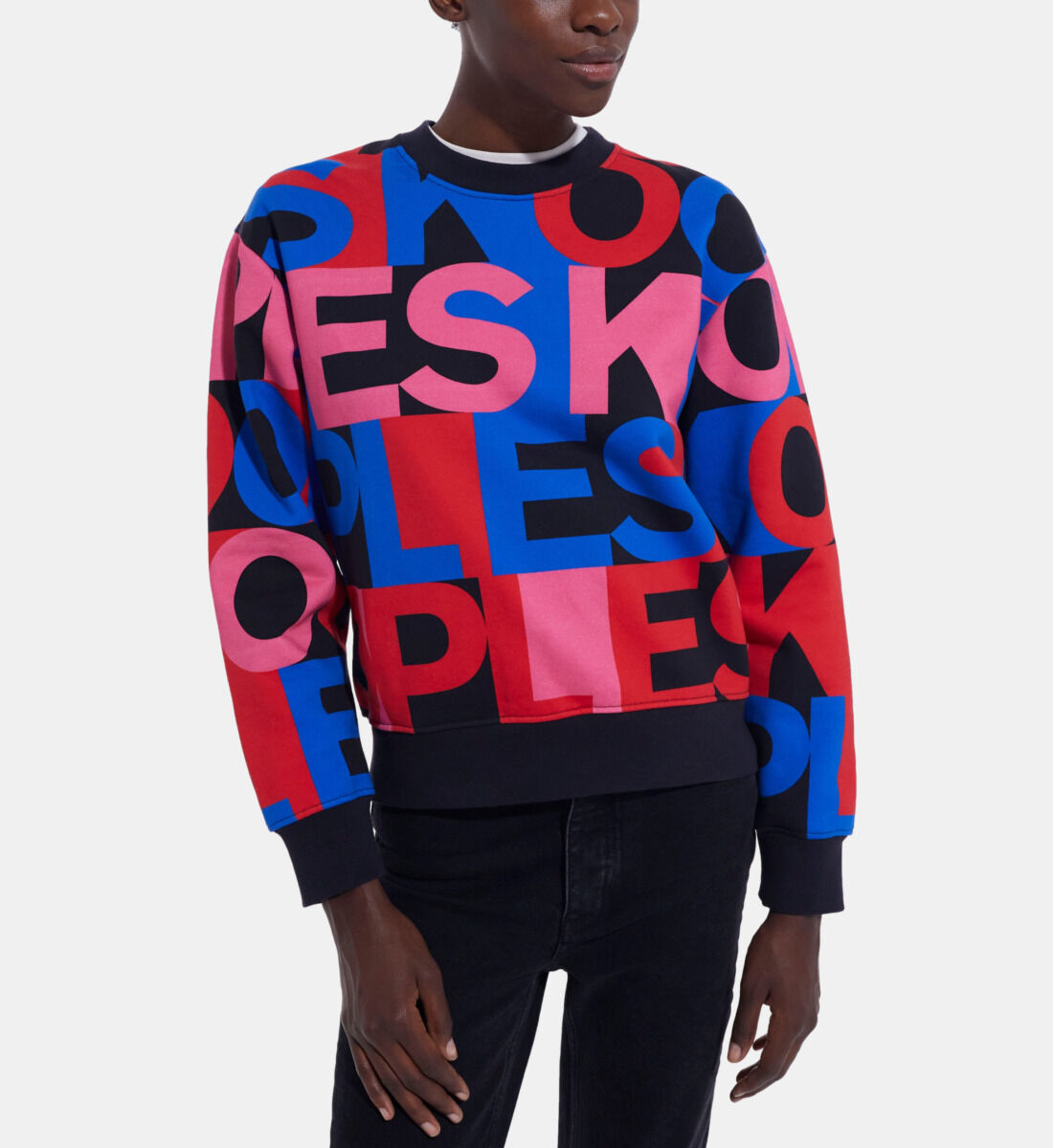 Multi color block sweater hotsell