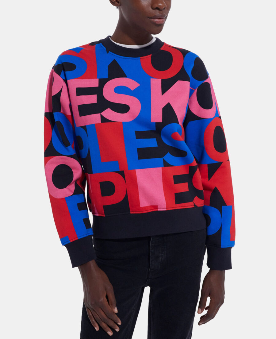 sweatshirt logo multicolore