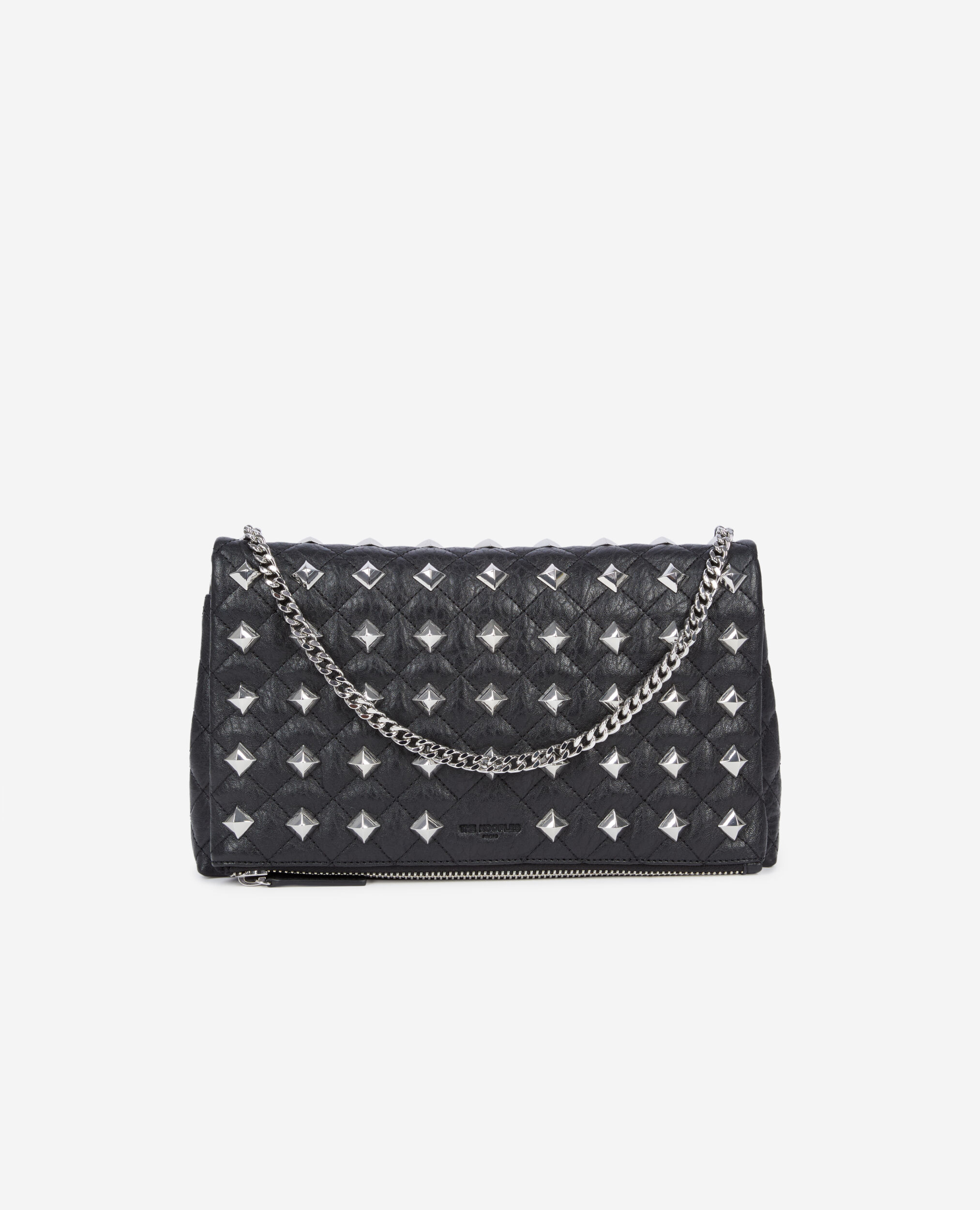 Pochette heritage medium en cuir noir