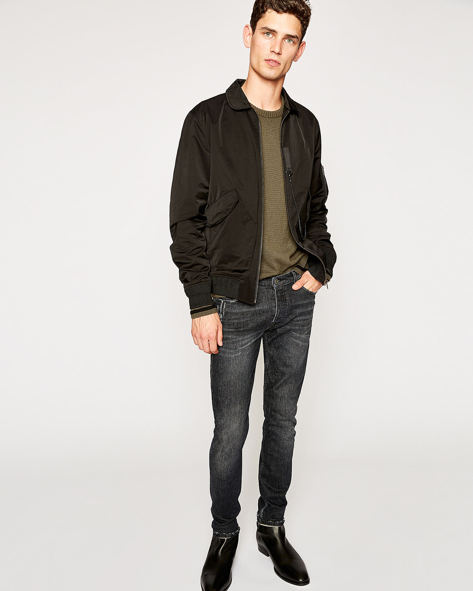 Blouson Bombers noir, BLACK, hi-res image number null
