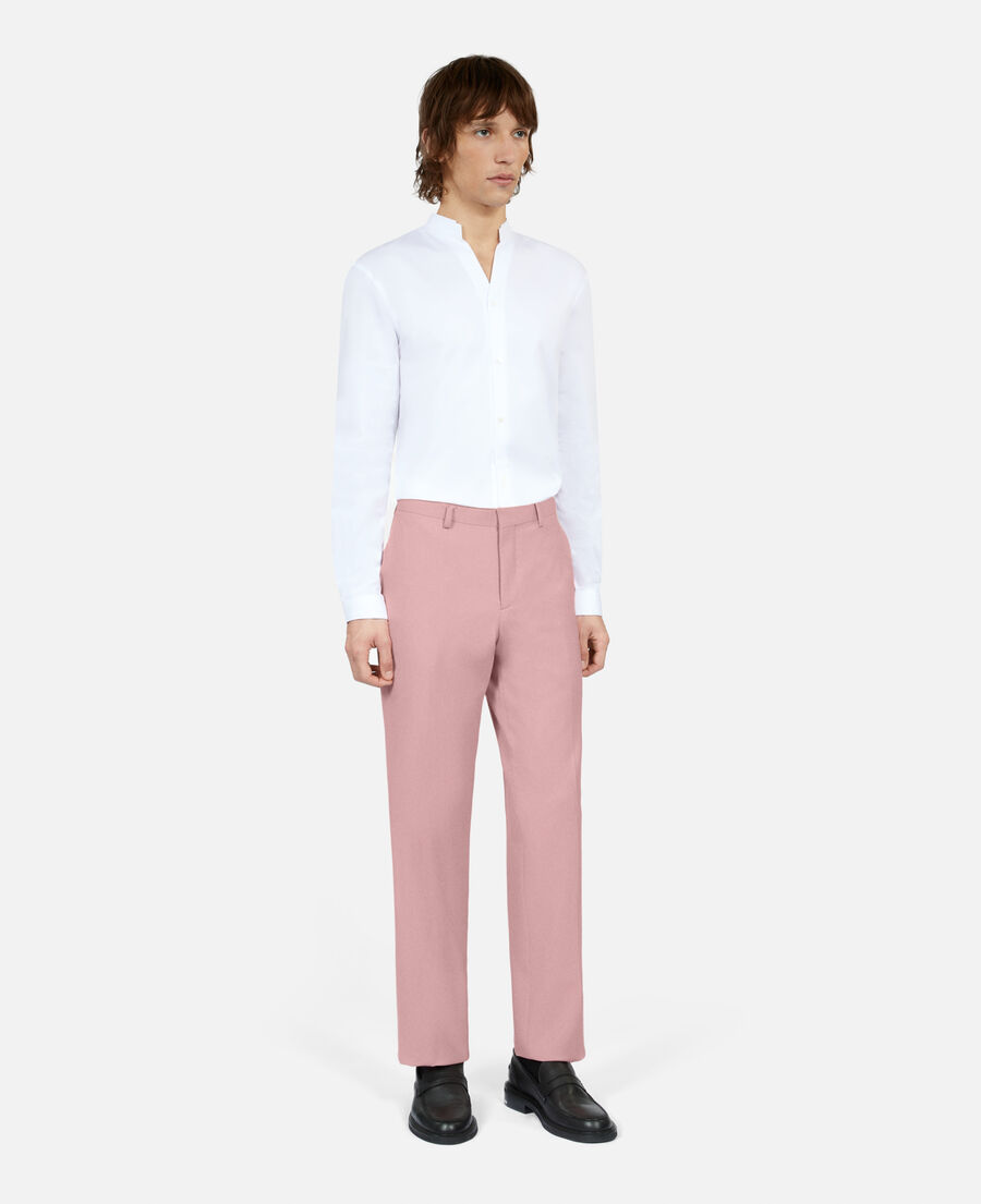 pink suit trousers
