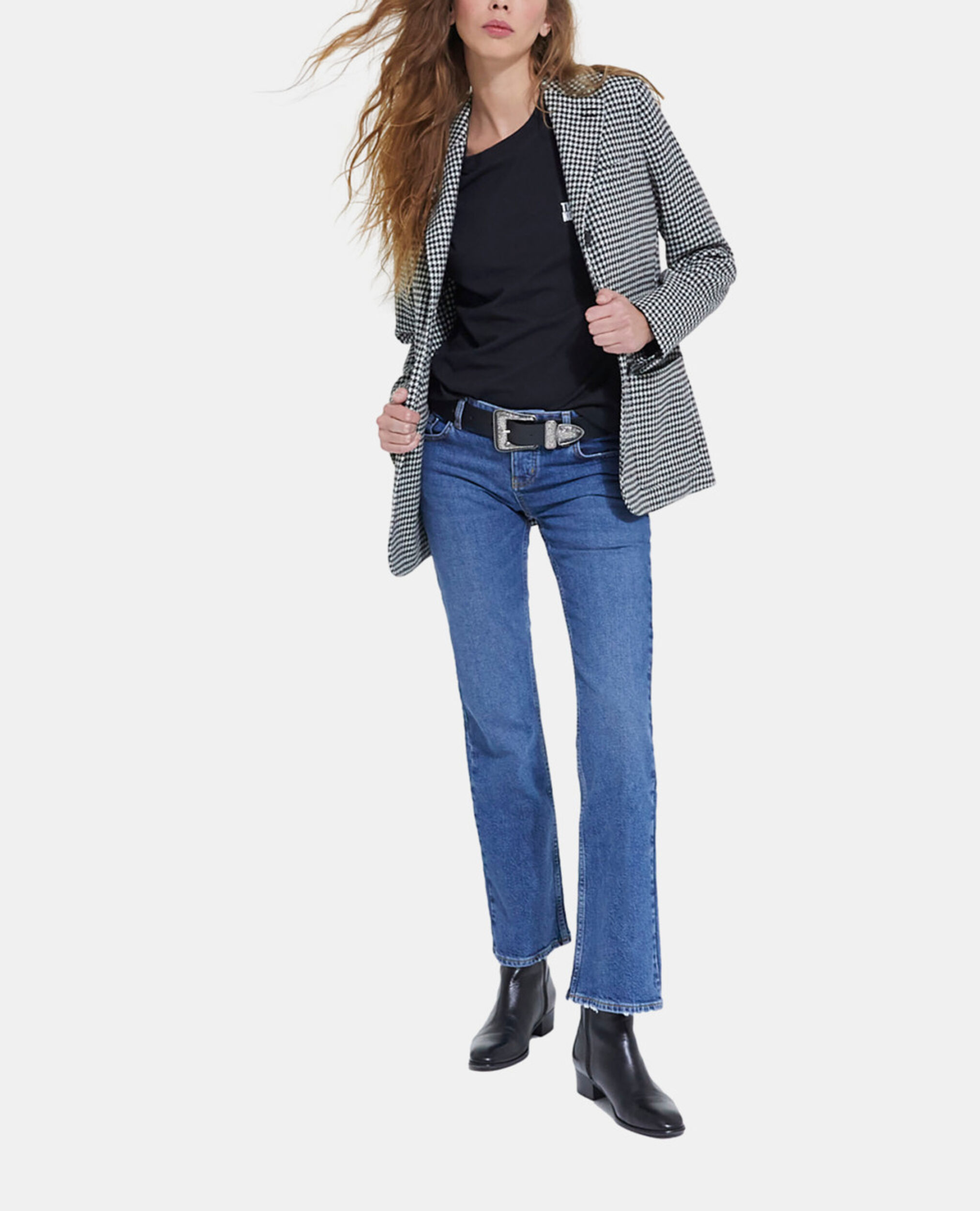 Wolljacke mit Print, BLACK WHITE, hi-res image number null