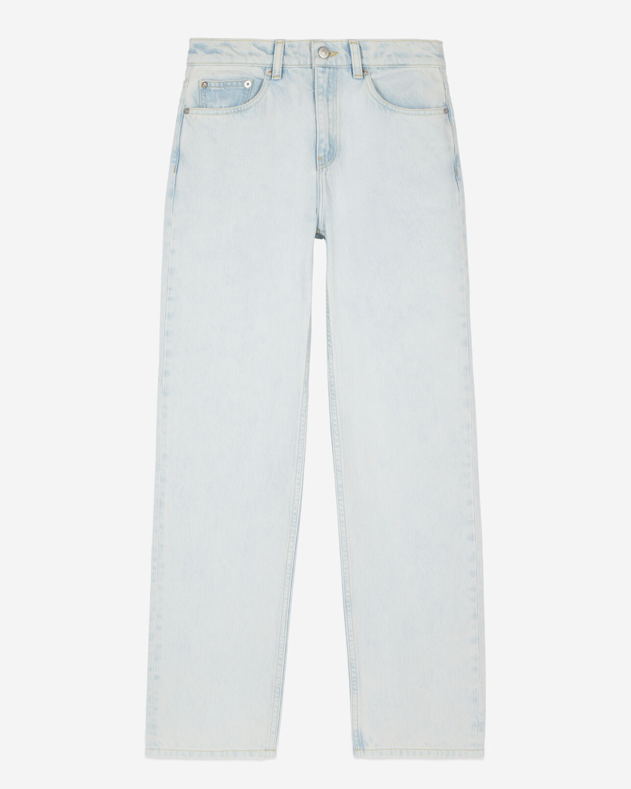 The Kooples FEMME BLUE BLEACHED / NAVY jean droit décoloré bleu clair