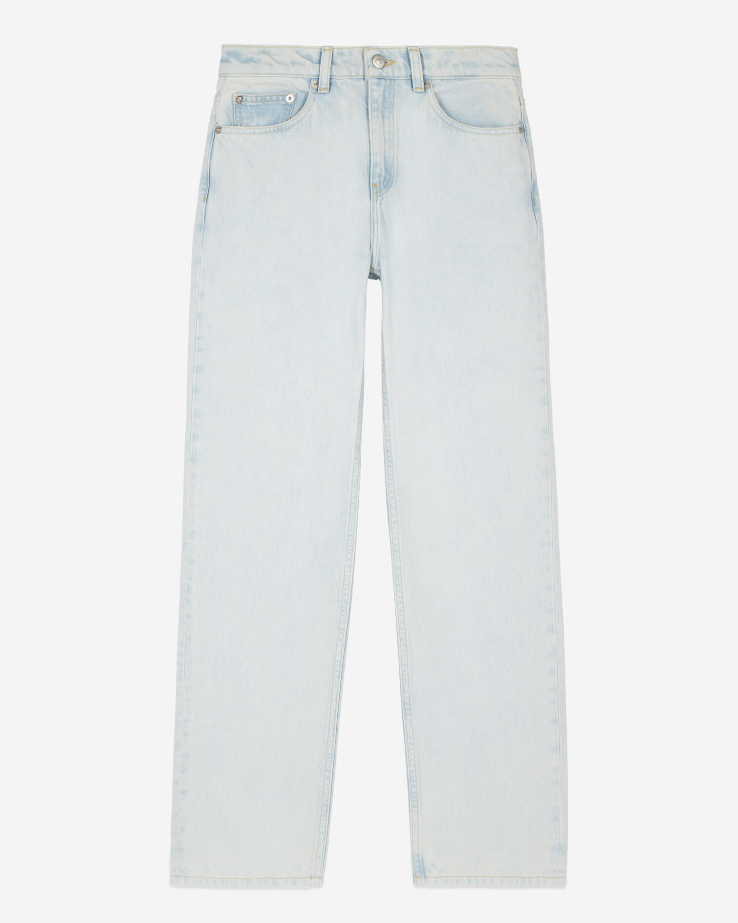 Jean droit décoloré bleu clair, BLUE BLEACHED / NAVY, hi-res image number null