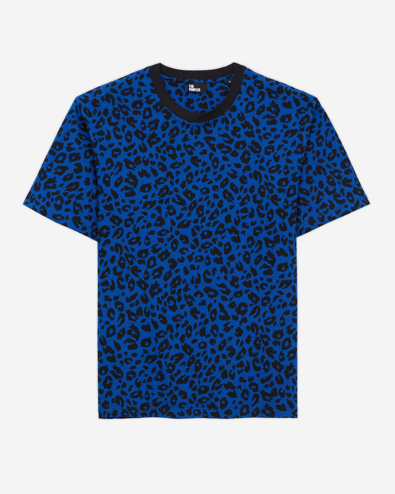 The Kooples HOMME BLUE ELECTRIC t-shirt homme léopard bleu