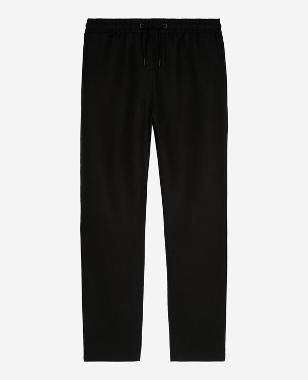 The Kooples MEN BLACK black straight-leg pants
