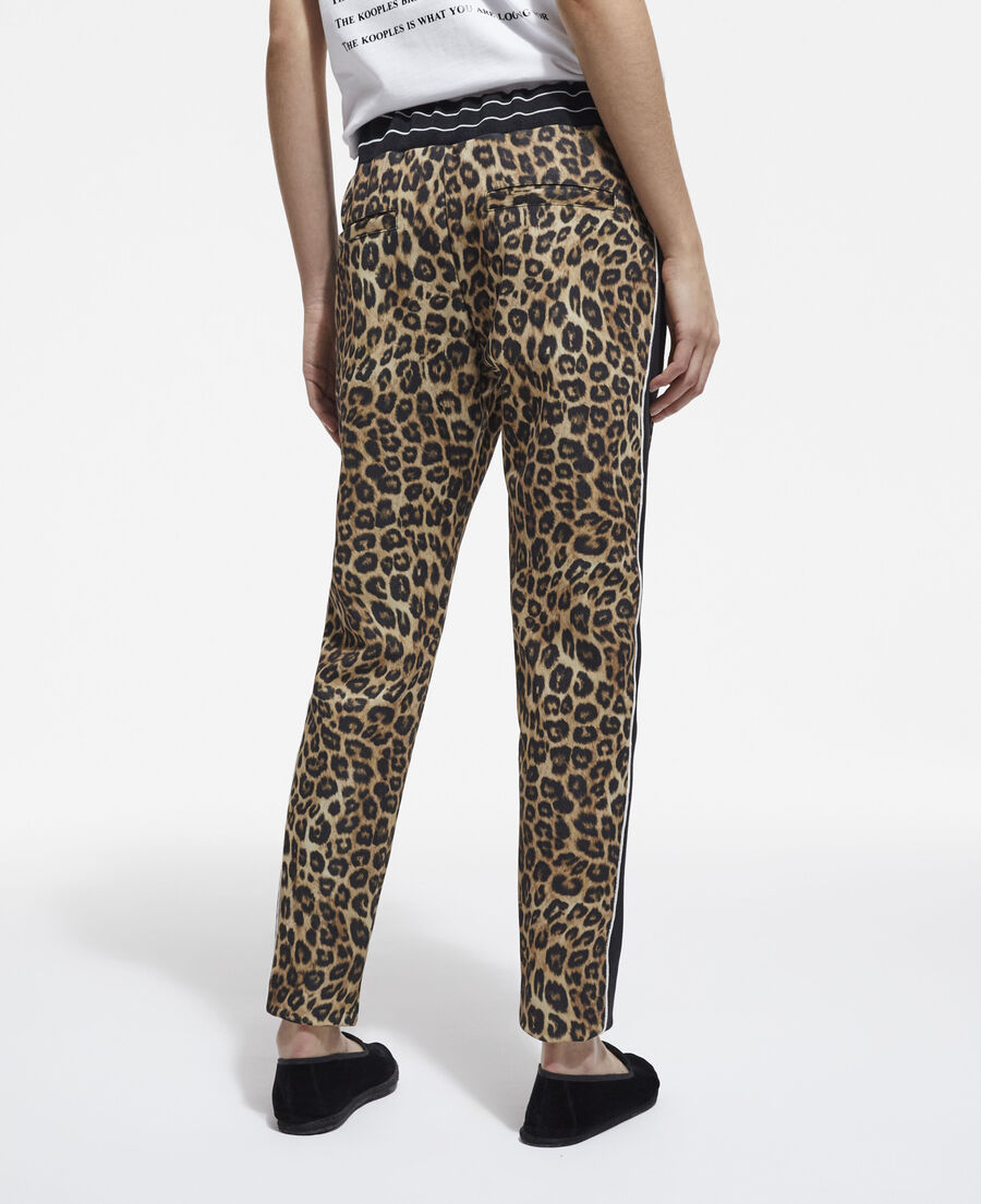 leopard print joggers