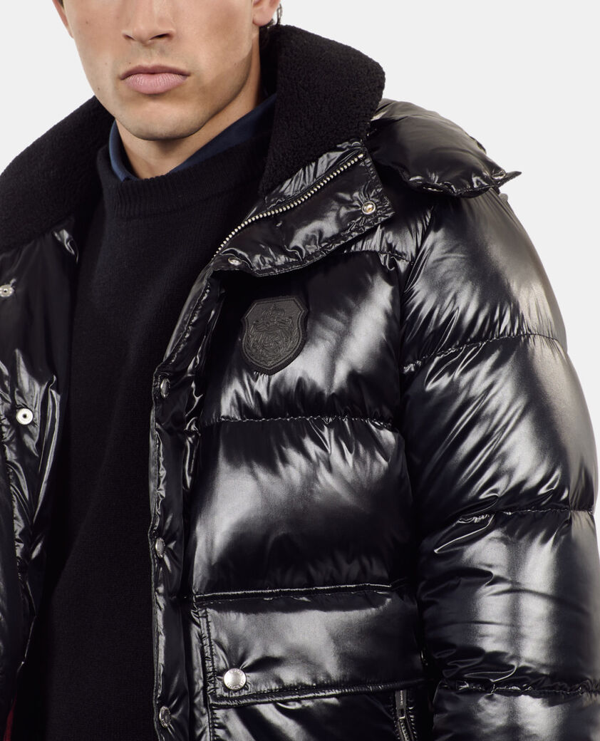 The Kooples MEN BLACK black blazon down jacket