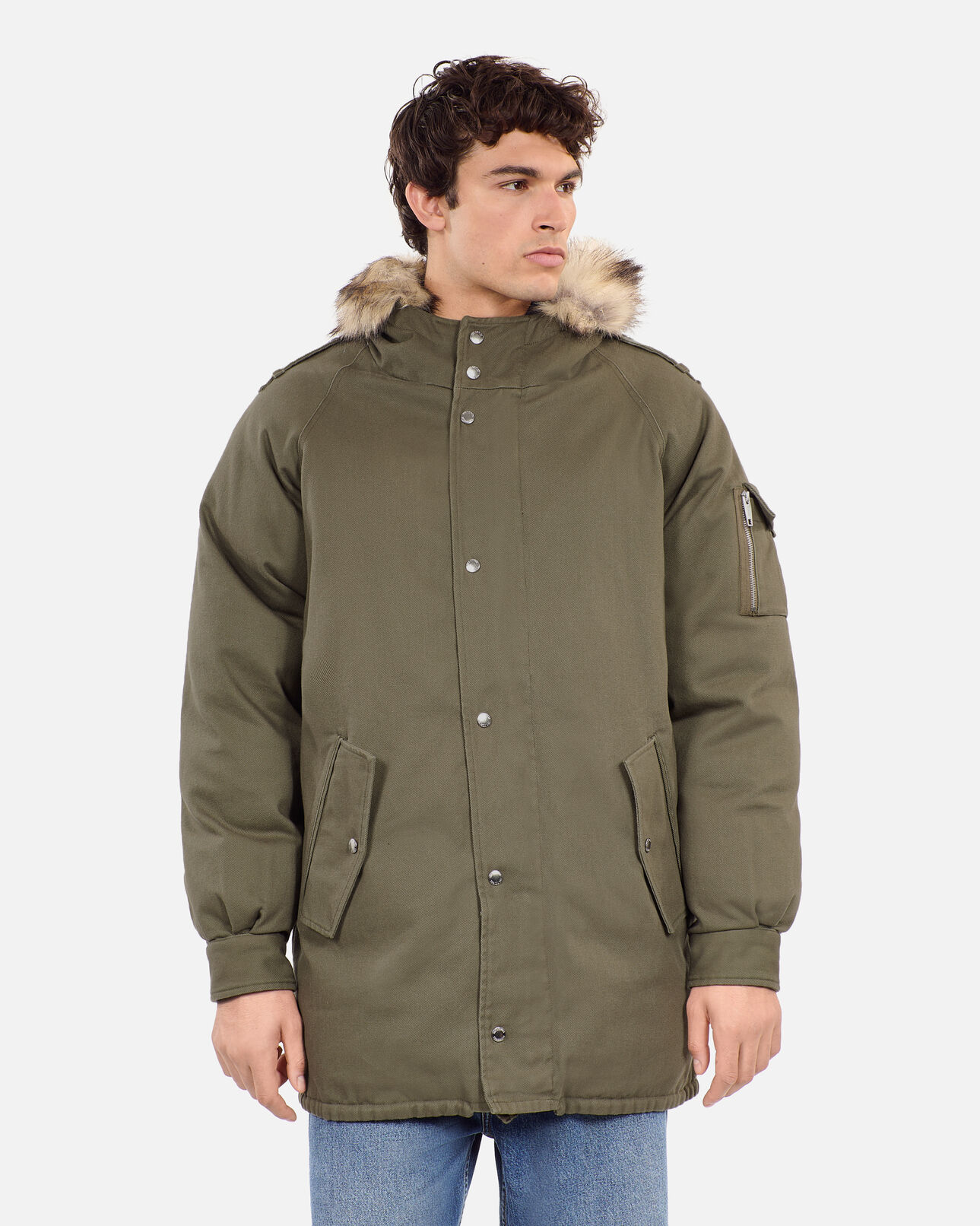 The Kooples HOMBRE KAKI parka capucha caqui