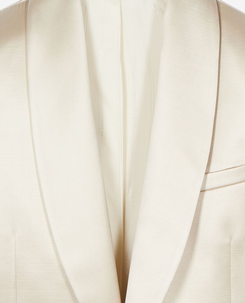 The Kooples HOMME CREAM veste de smoking en satin &eacute;cru