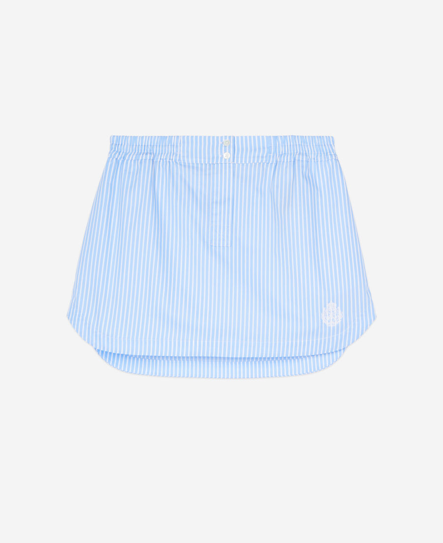 The Kooples DAMEN BLUE WHITE kurzer rock mit streifen