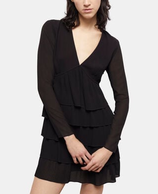 The Kooples FEMME BLACK robe courte noire