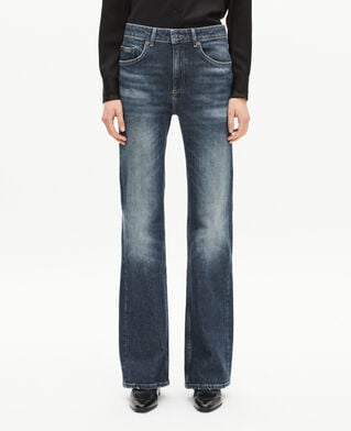 The Kooples FEMME BLUE ELECTRIC jean large bleu