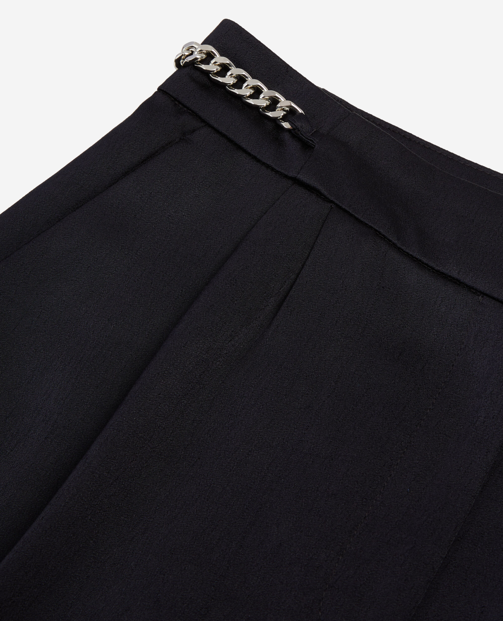 Navy blue trousers with chains, NAVY, hi-res image number null