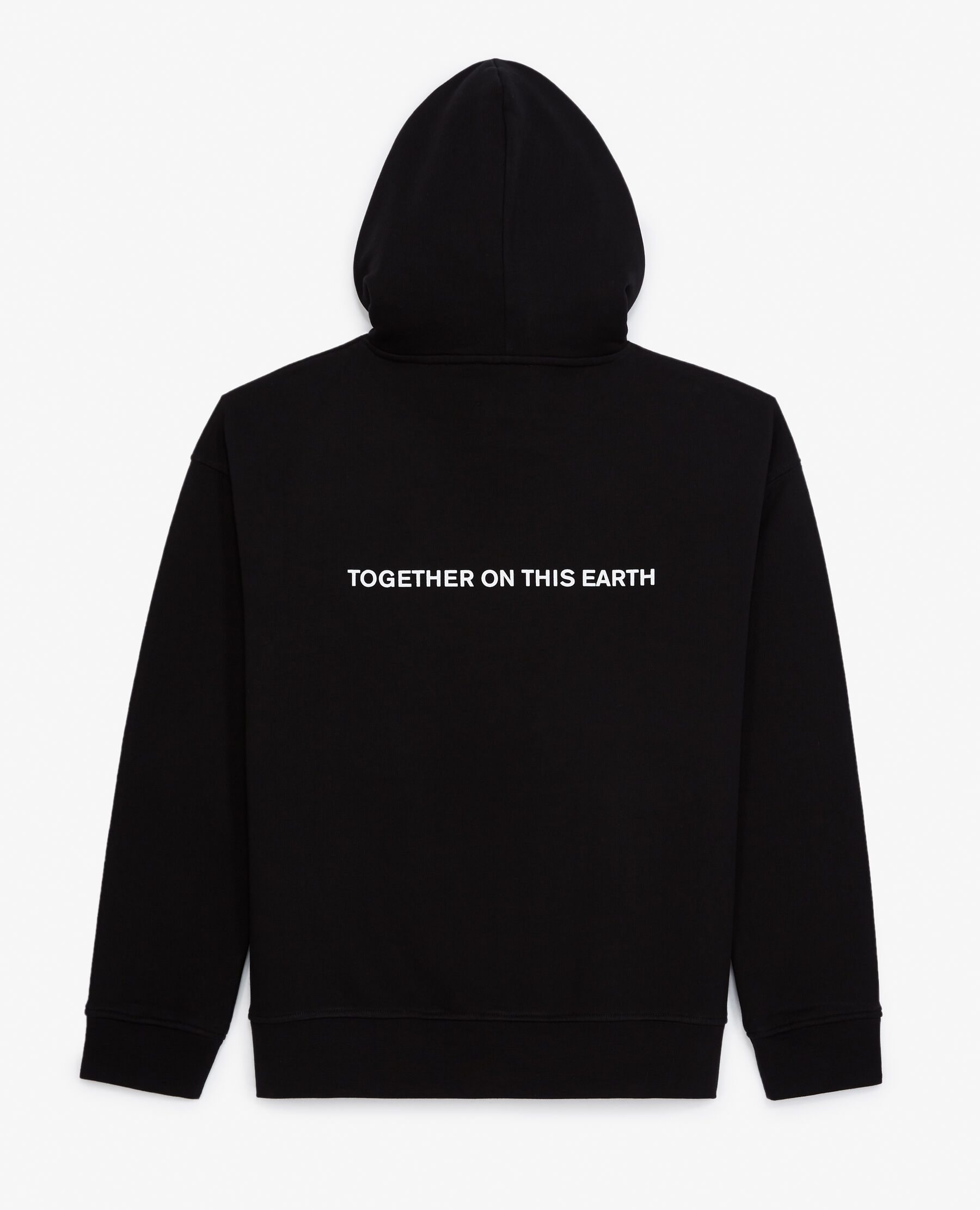Black hoodie with planet logo The Kooples UK