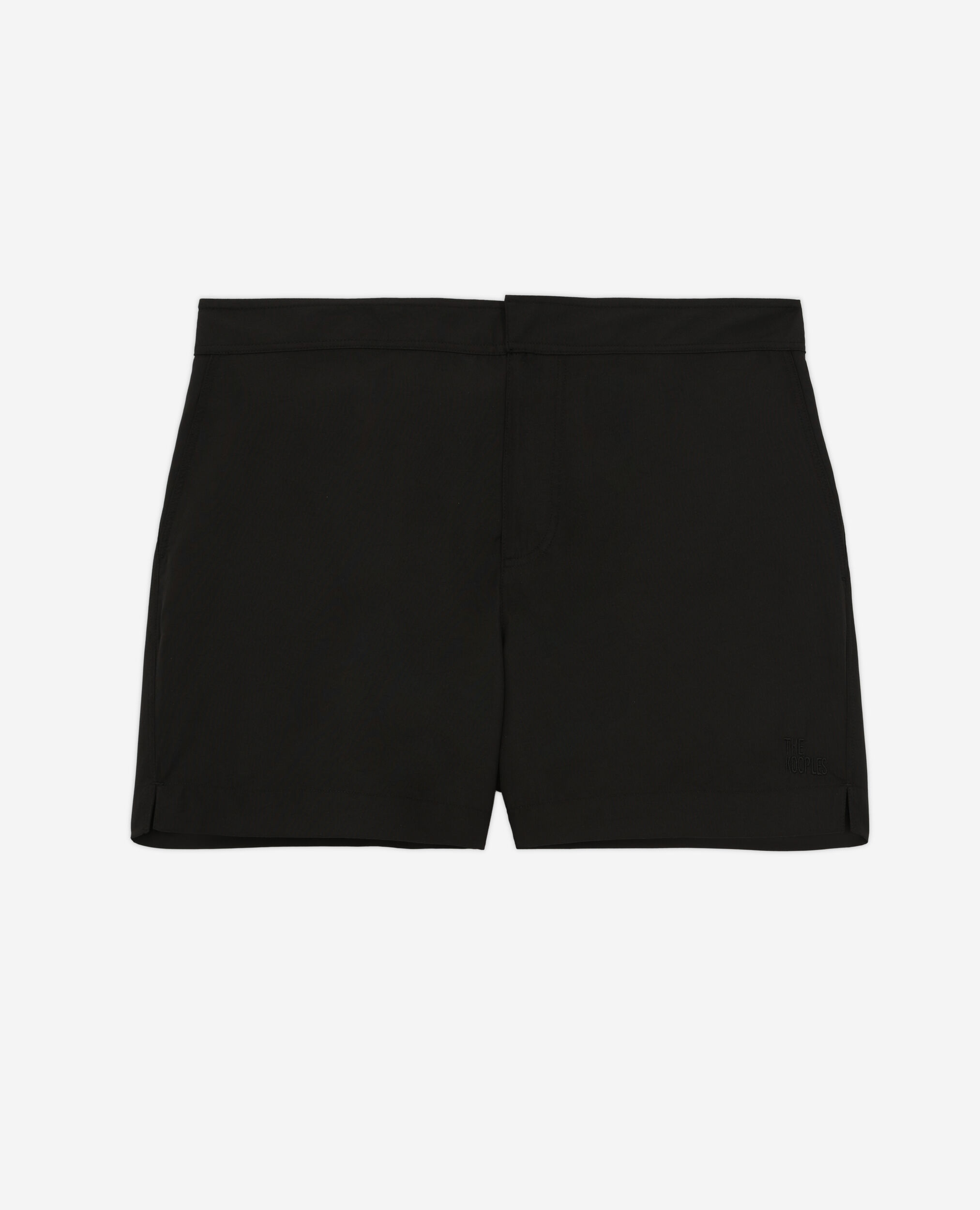 Schwarze Badeshorts mit Logo, BLACK, hi-res image number null