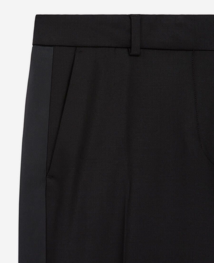 The Kooples WOMEN BLACK black wool suit pants