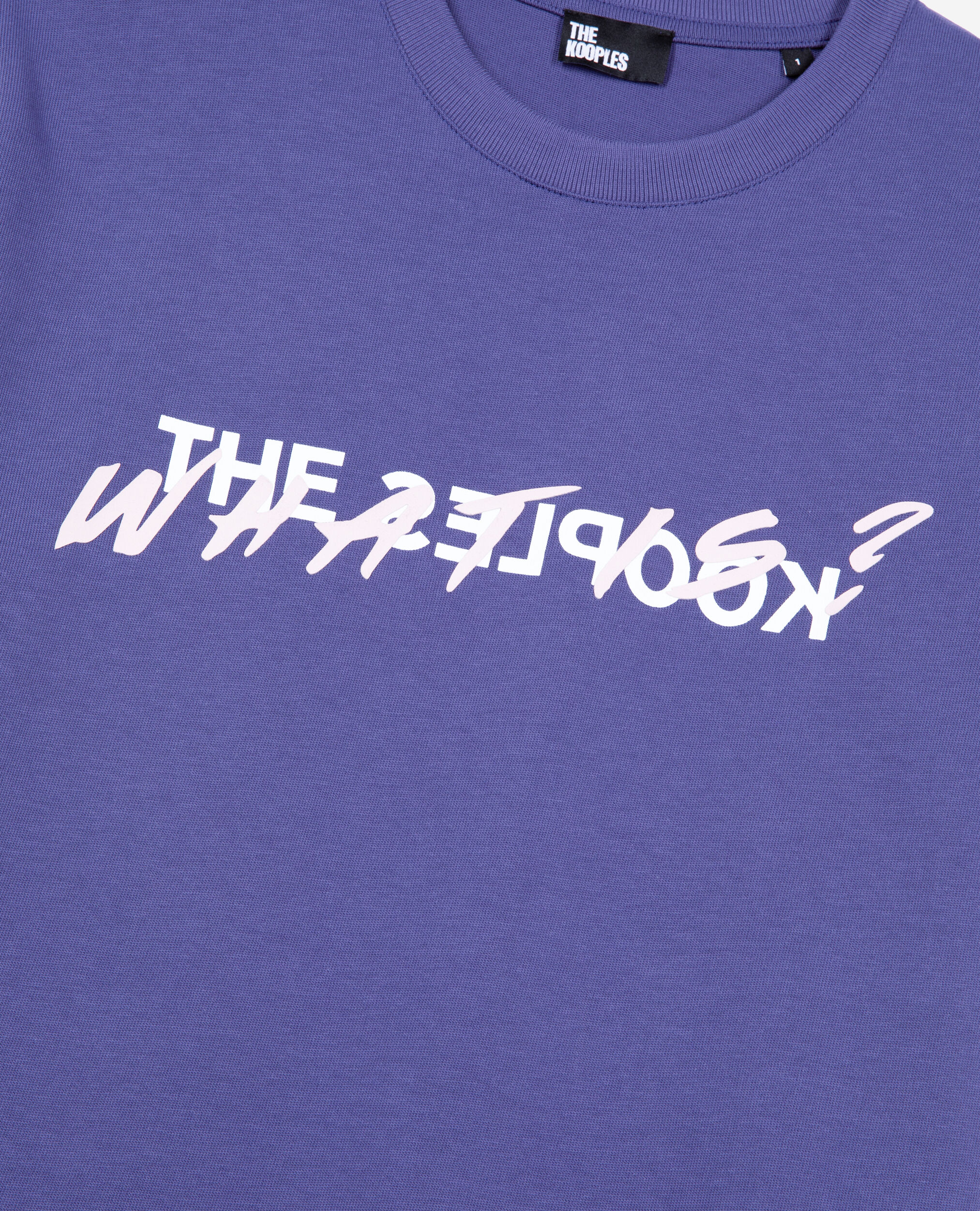 Purple What is T-shirt, BLUE ATLANTIQUE, hi-res image number null