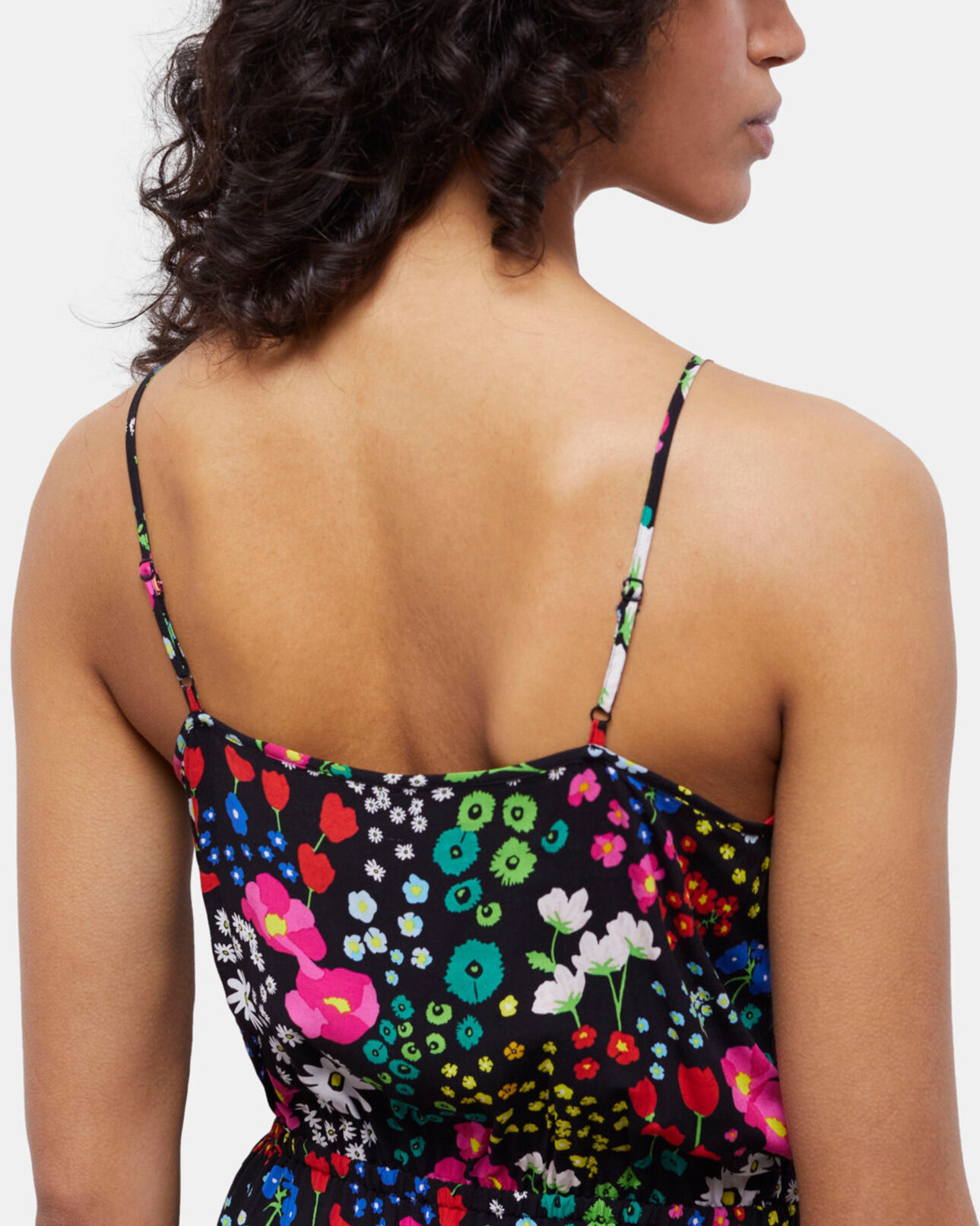 The Kooples FEMME MULTICOLOR robe portefeuille longue imprimée