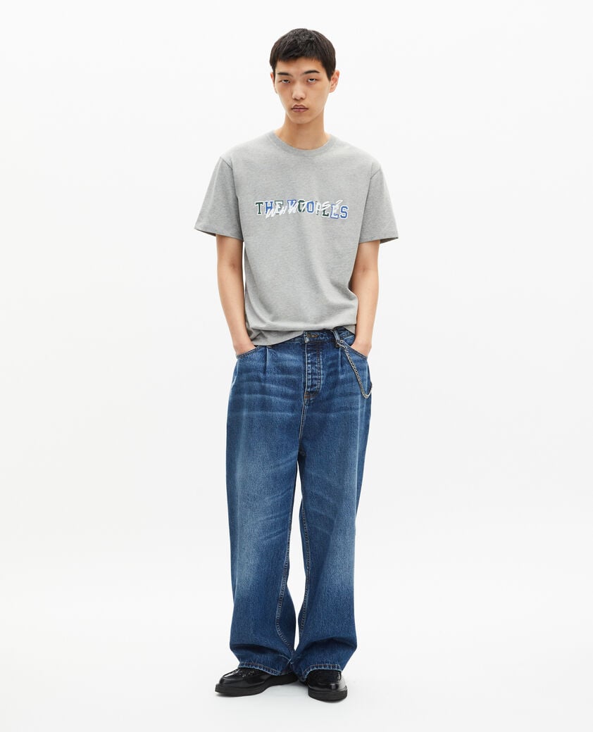The Kooples MEN GREY MELANGE what is grey t-shirt