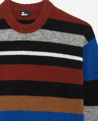 The Kooples DAMEN MULTICOLOR pullover aus wollmischgewebe mit mehrfarbigen streifen