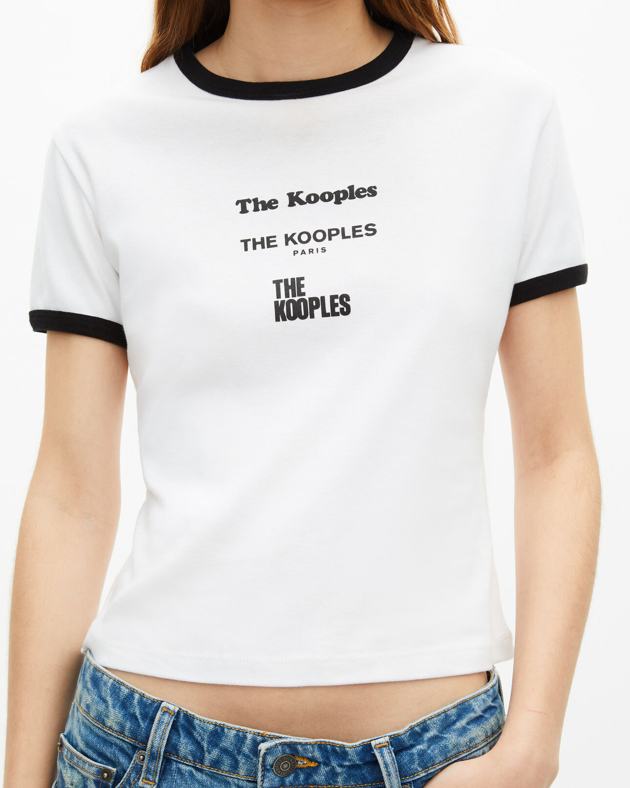 The Kooples FEMME WHITE t-shirt avec sérigraphie blanc