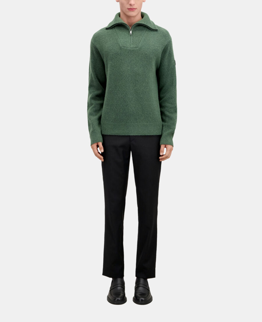 The Kooples H FOREST green wool and alpaca blend sweater
