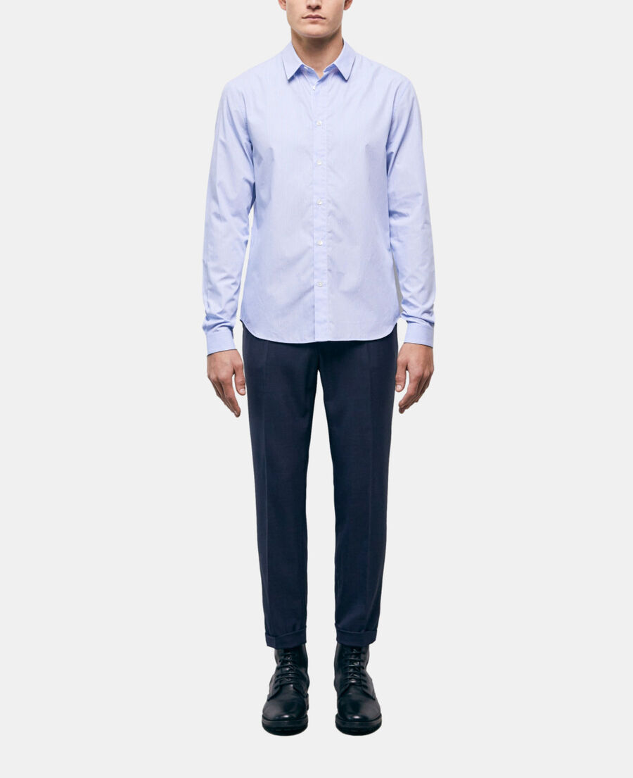 chemise col classique à rayures