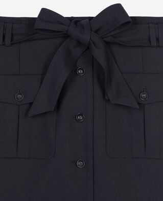 The Kooples FEMME BLACK jupe courte noire