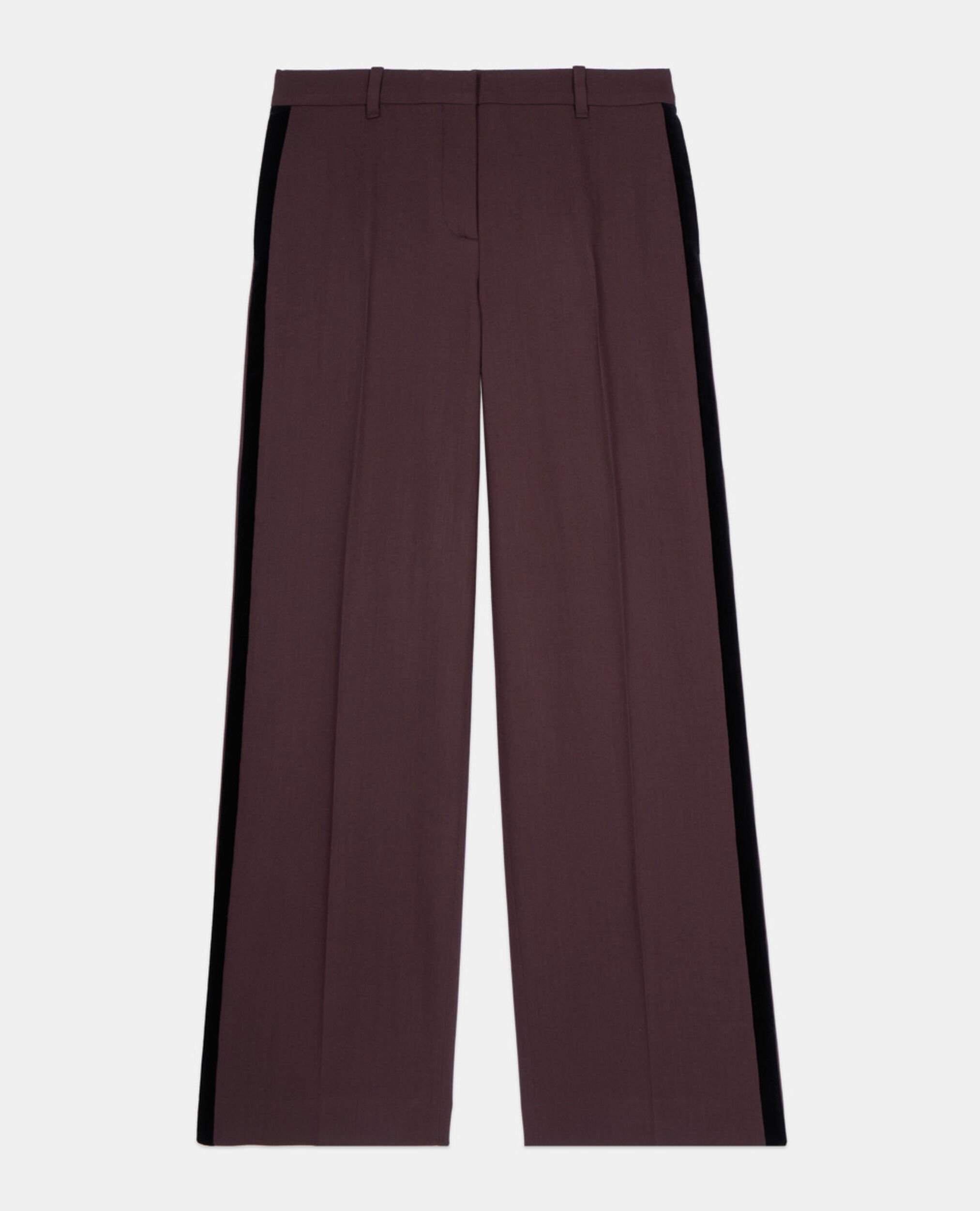 Pantalon tailleur large marron, BROWN, hi-res image number null