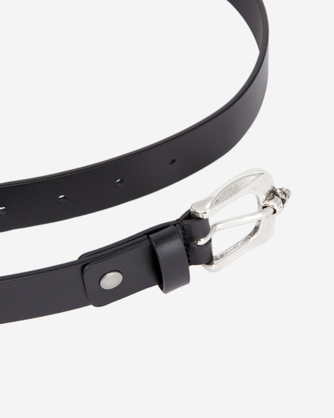 The Kooples MEN BLACK black leather belt