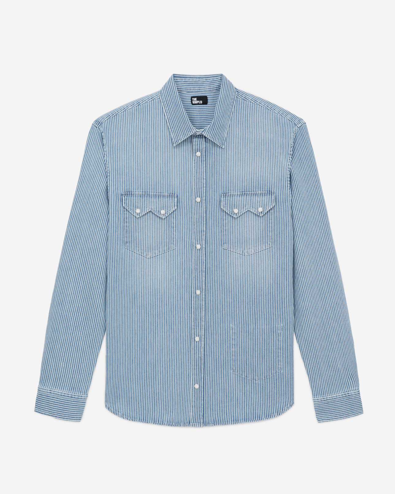The Kooples HOMME BLUE DENIM chemise à rayures