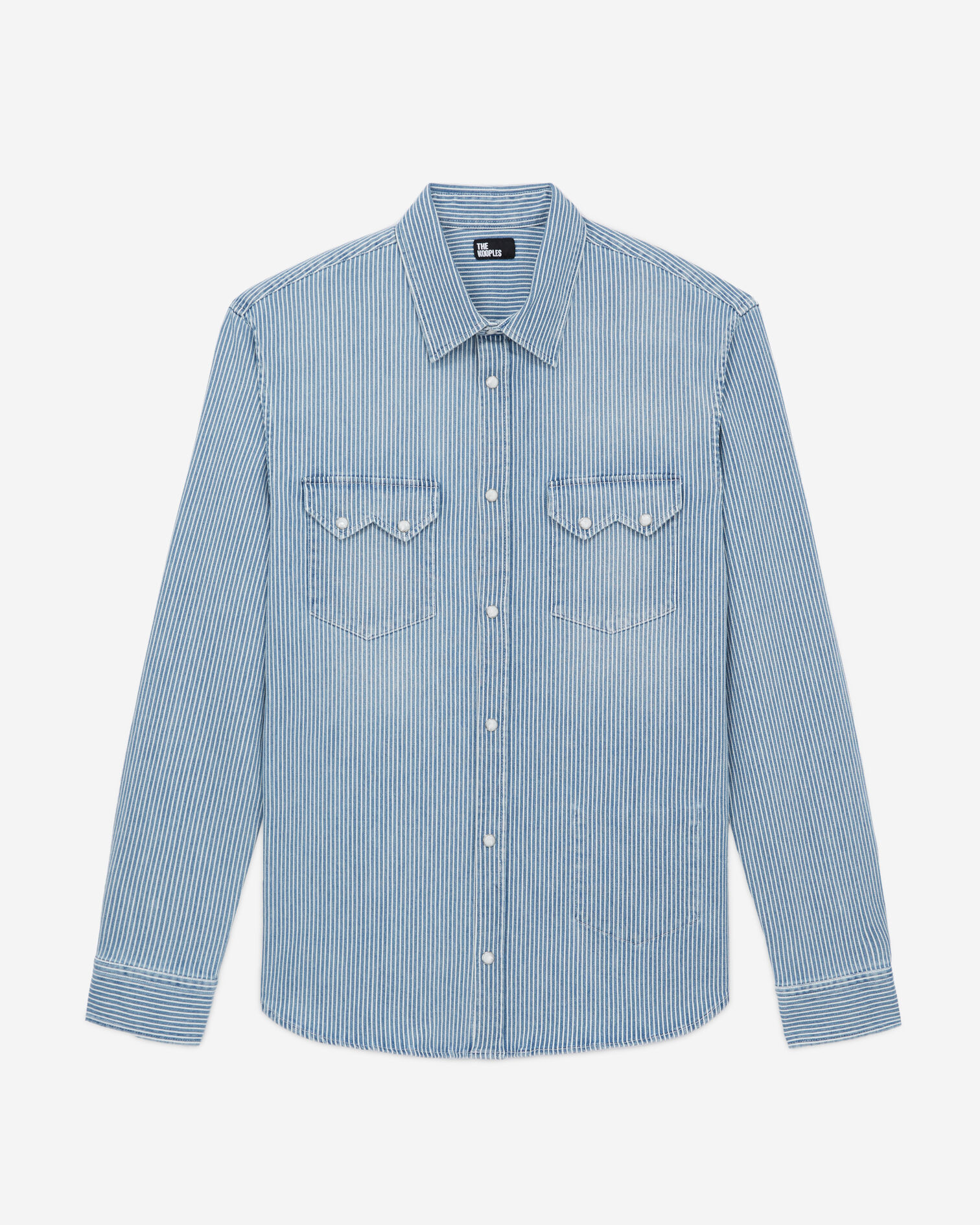 Chemise à rayures, BLUE DENIM, hi-res image number null