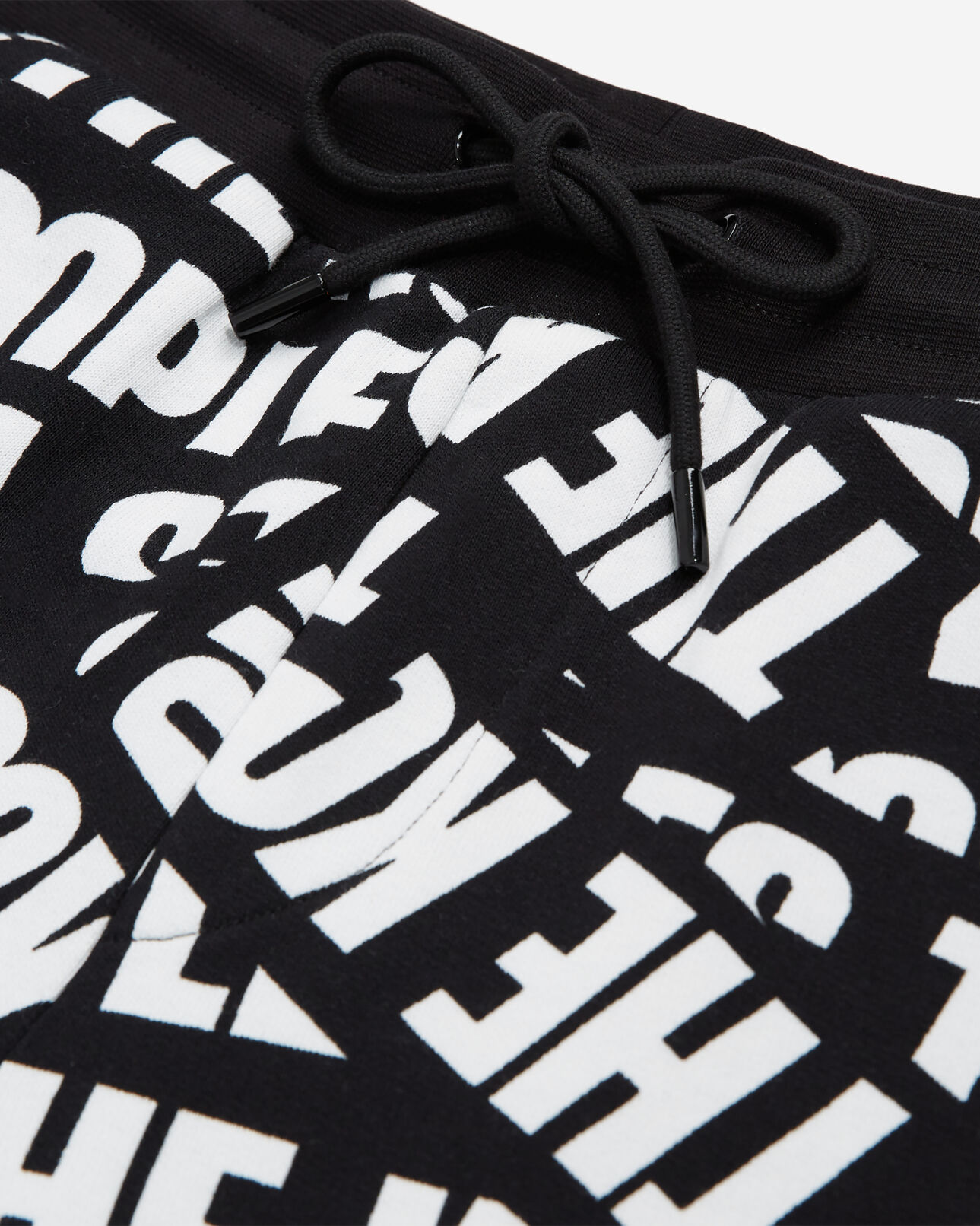 The Kooples MEN BLACK / WHITE shorts with tape logo