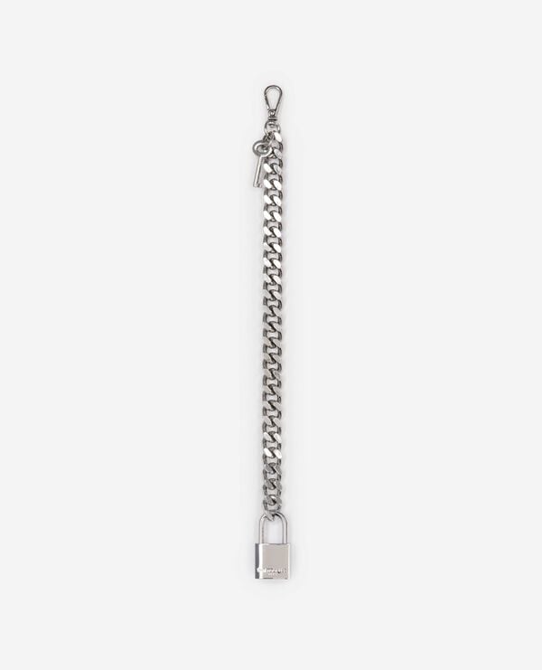 The Kooples FEMME SILVER bijou de sac chaîne cadenas et clé argenté