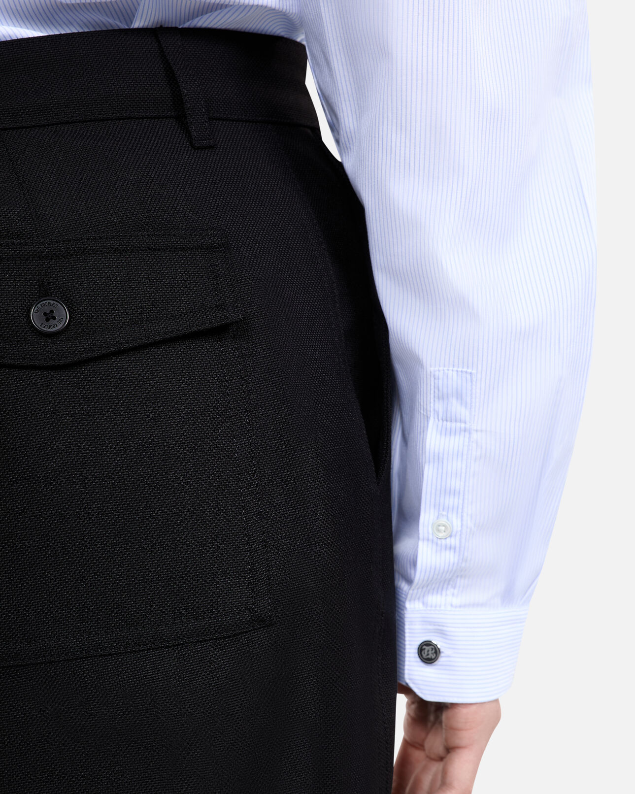 The Kooples HOMME BLACK pantalon noir