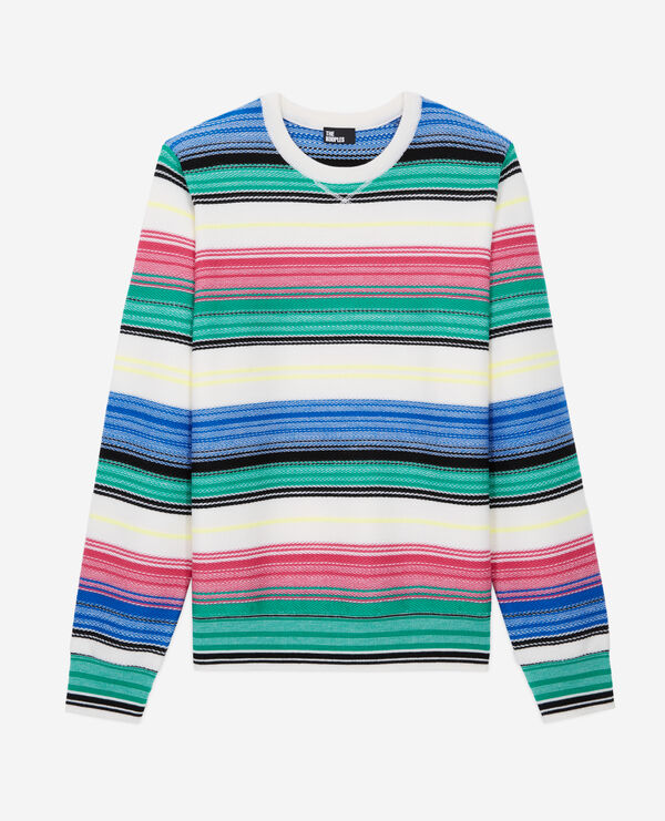pull imprimé en laine