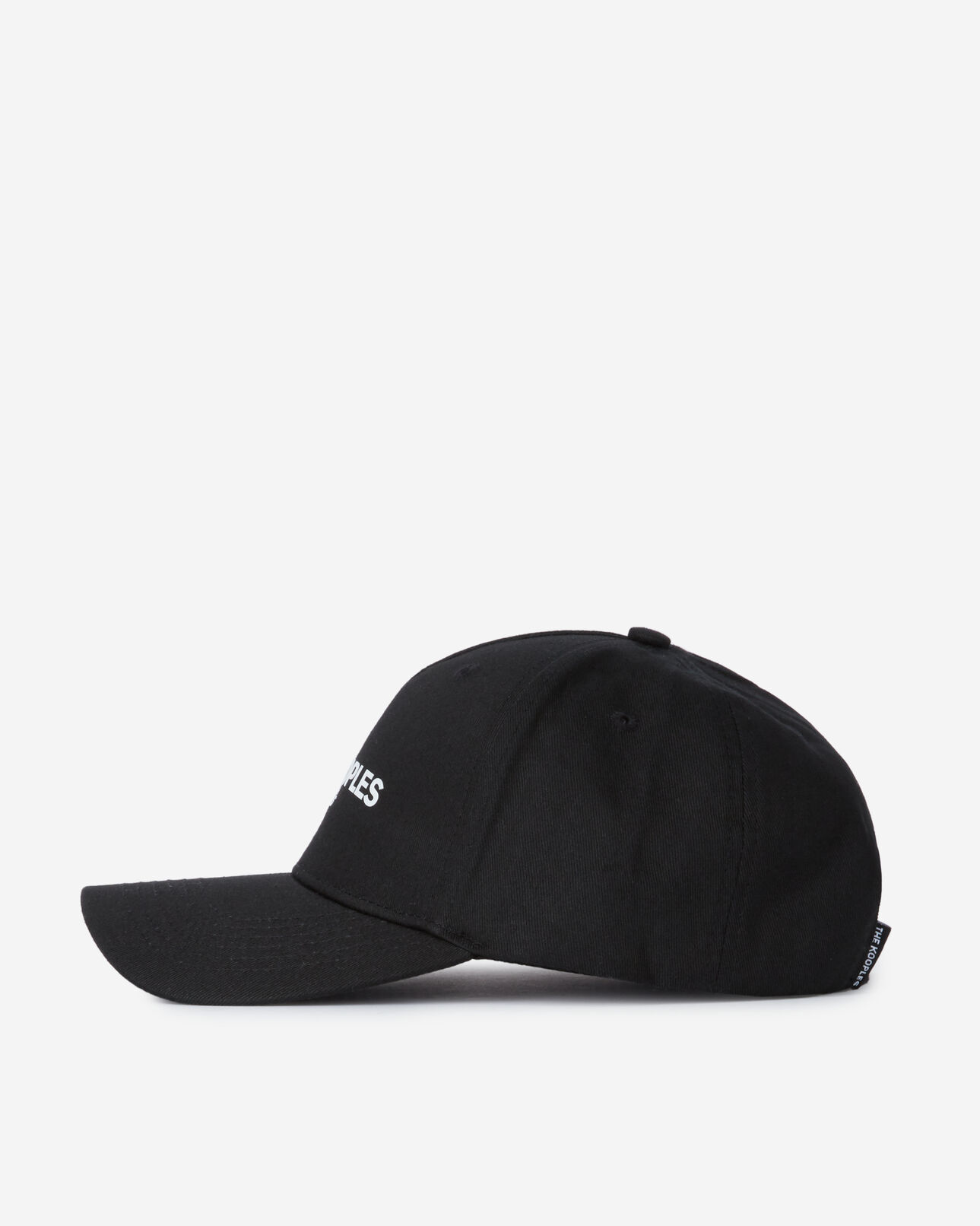 The Kooples MEN BLACK WHITE logo black cap