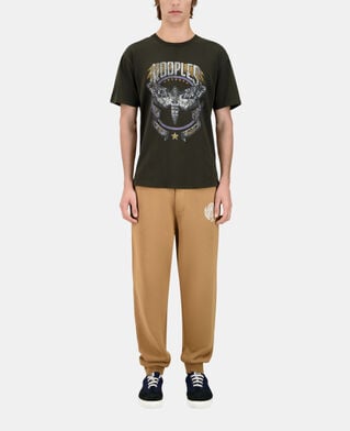 The Kooples HOMME DARK GREEN t-shirt avec sérigraphie vert
