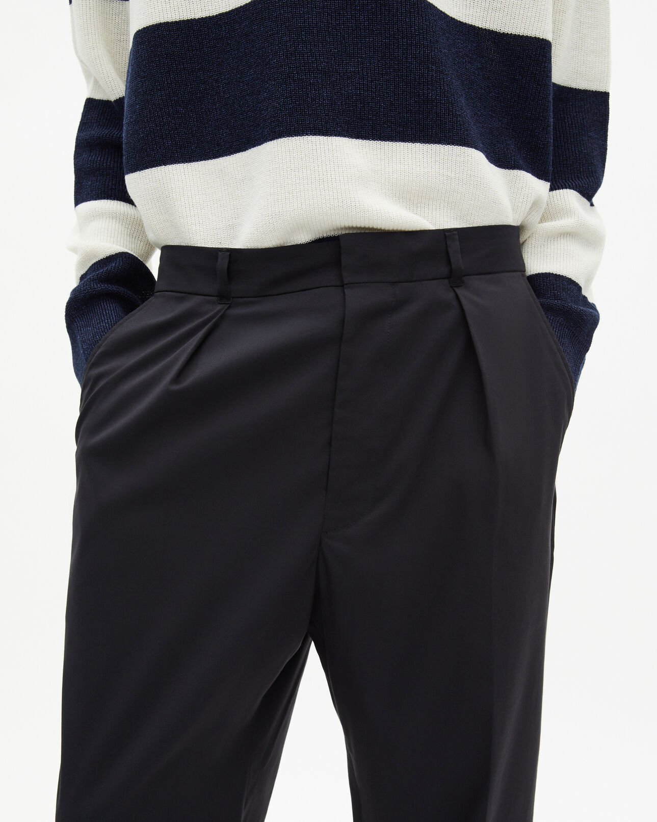 The Kooples MEN BLACK black pegged pants