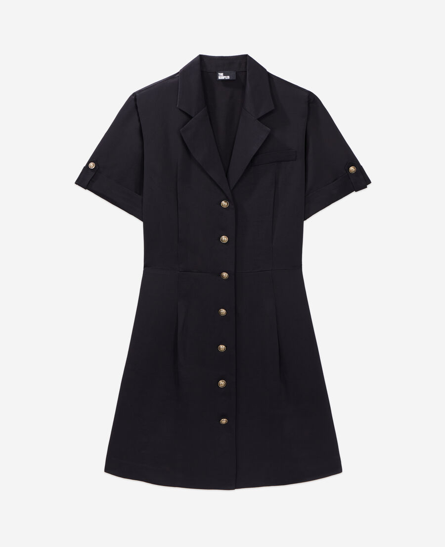 The Kooples FEMME BLACK robe courte noire