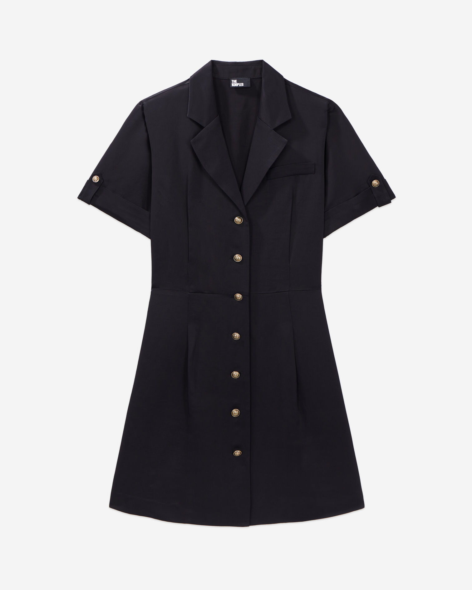 Robe courte noire, BLACK, hi-res image number null