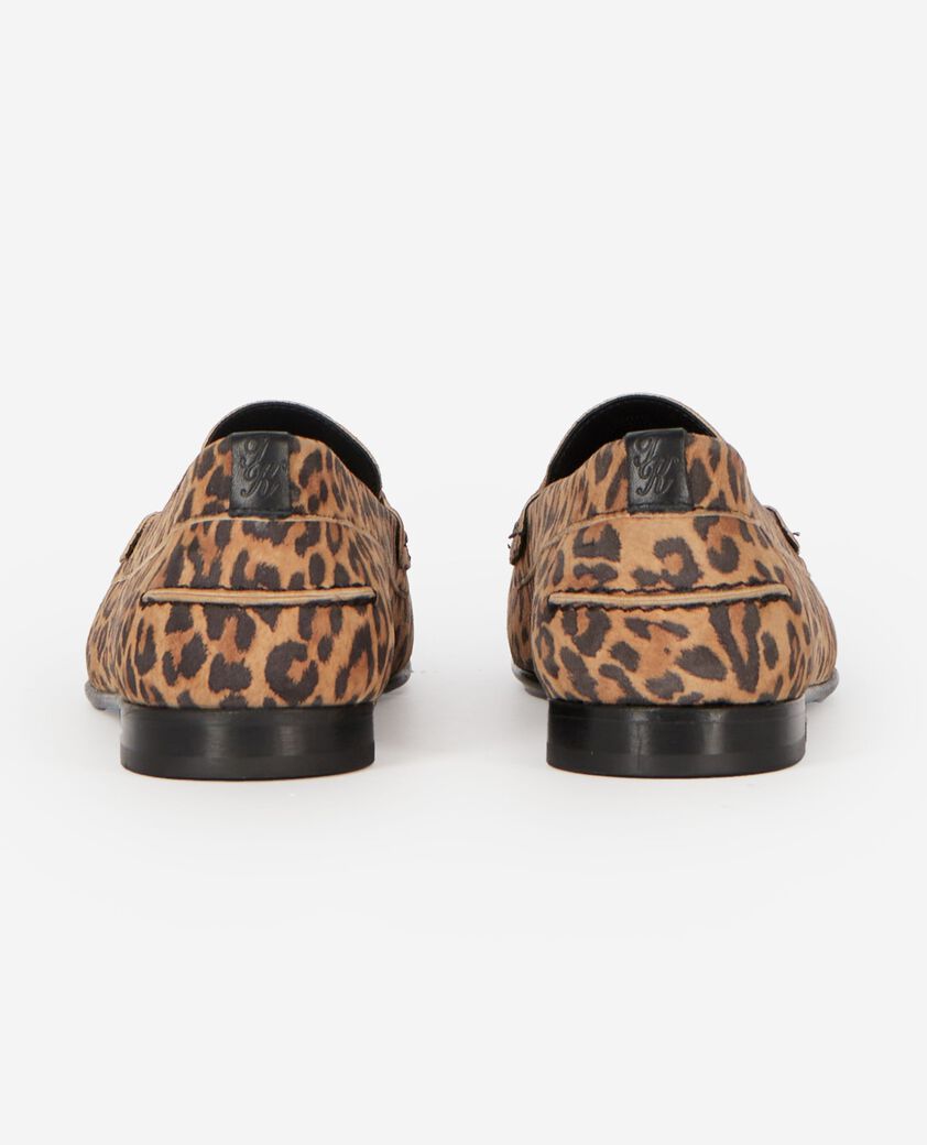 The Kooples FEMME LEOPARD mocassins en cuir imprim&eacute; l&eacute;opard