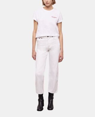 The Kooples DAMEN WHITE weiße jeans mit geradem bein