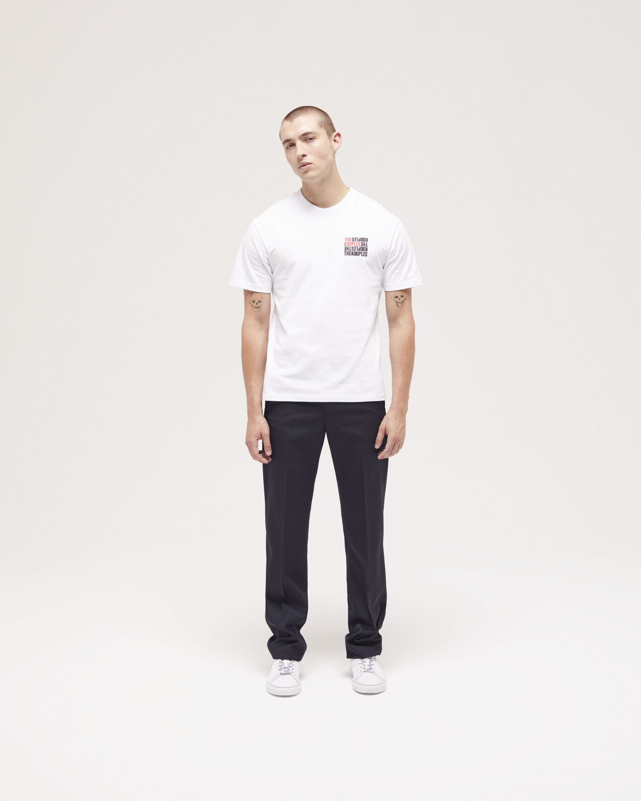 The Kooples HOMBRE WHITE camiseta logotipo the kooples blanca para hombre