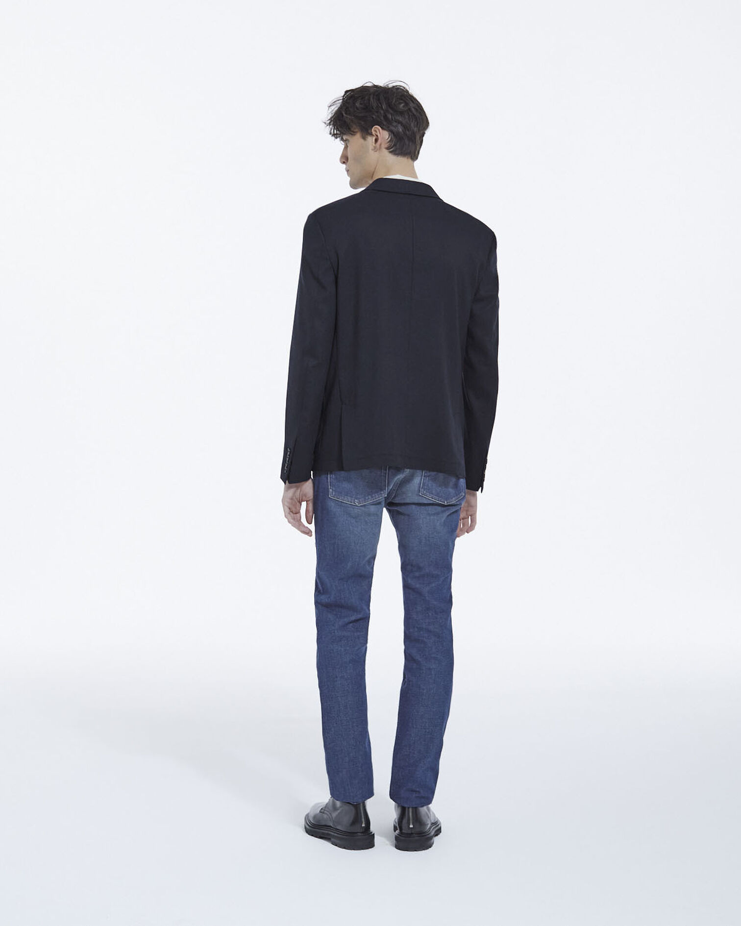 Suit jacket in wool, NAVY, hi-res image number null