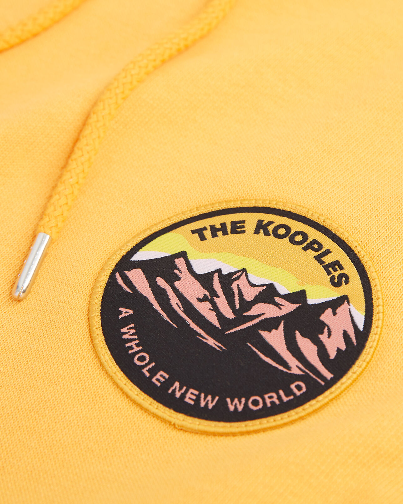 The Kooples HOMME ABRICOT sweat capuche orange coton à patch