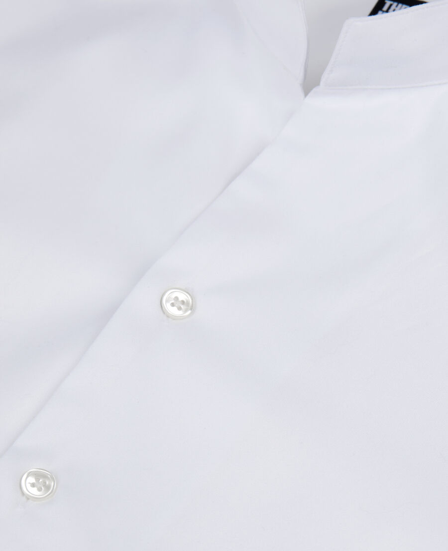 The Kooples H WHITE white twill formal shirt