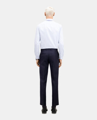 The Kooples HOMME NAVY pantalon de costume bleu marine en laine