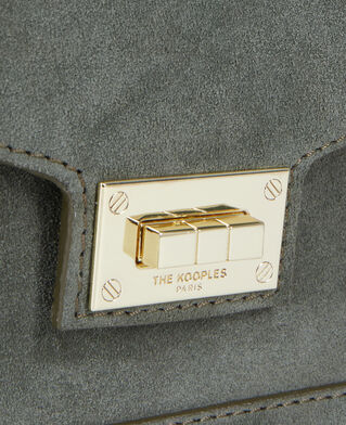 The Kooples F GREEN small emily bag in pine green leather